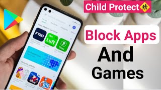 how to block game in play store | how to block Apps and games from play store |Parental control screenshot 3