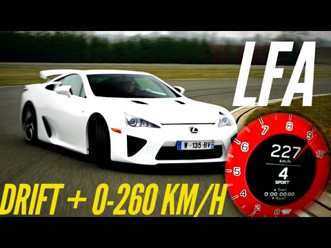 Lexus LFA test drive 10 years later : drift + acceleration
