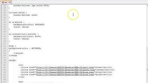 MSIT, NWSSU: WIS HTML- CSS NAVIGATION TUTORIAL