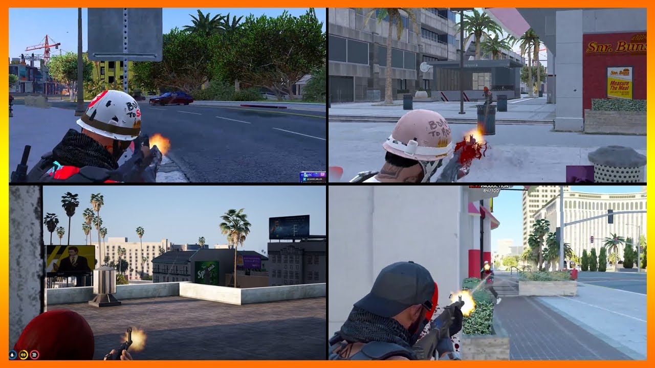 Street Team WIPE RUST at Little Seoul DAY 2 WAR (multiple pov) | Nopixel GTA