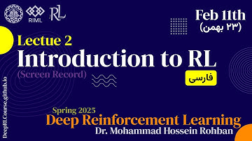 Lecture 2 | Introduction to RL | Spring 25 (Screen Record)