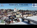 Porvoo, Finland in Winter | 4K Drone Video | March 2022