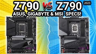 Z790 VS Z790 2023 MOTHERBOARDS! ASUS,MSI, GIGABYTE SPECS & RELEASE DATE!