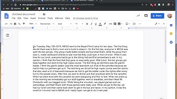 Video for double spacing on Google Docs