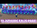 I HATCHED 10 JURASSIC KAIJU EGGS IN BUILD A ZOO!!