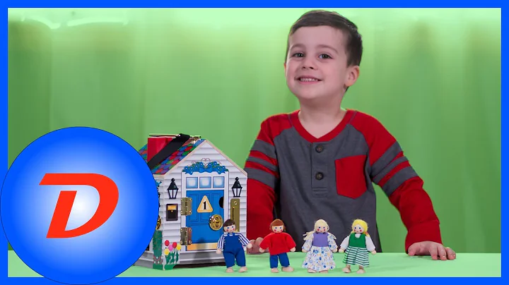 Melissa & Doug Take Along Wooden Doorbell Dollhous...
