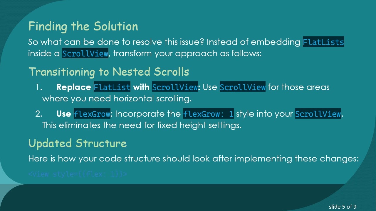 Resolving the VirtualizedLists Issue: A Guide to Nesting FlatLists and ScrollViews in React Native