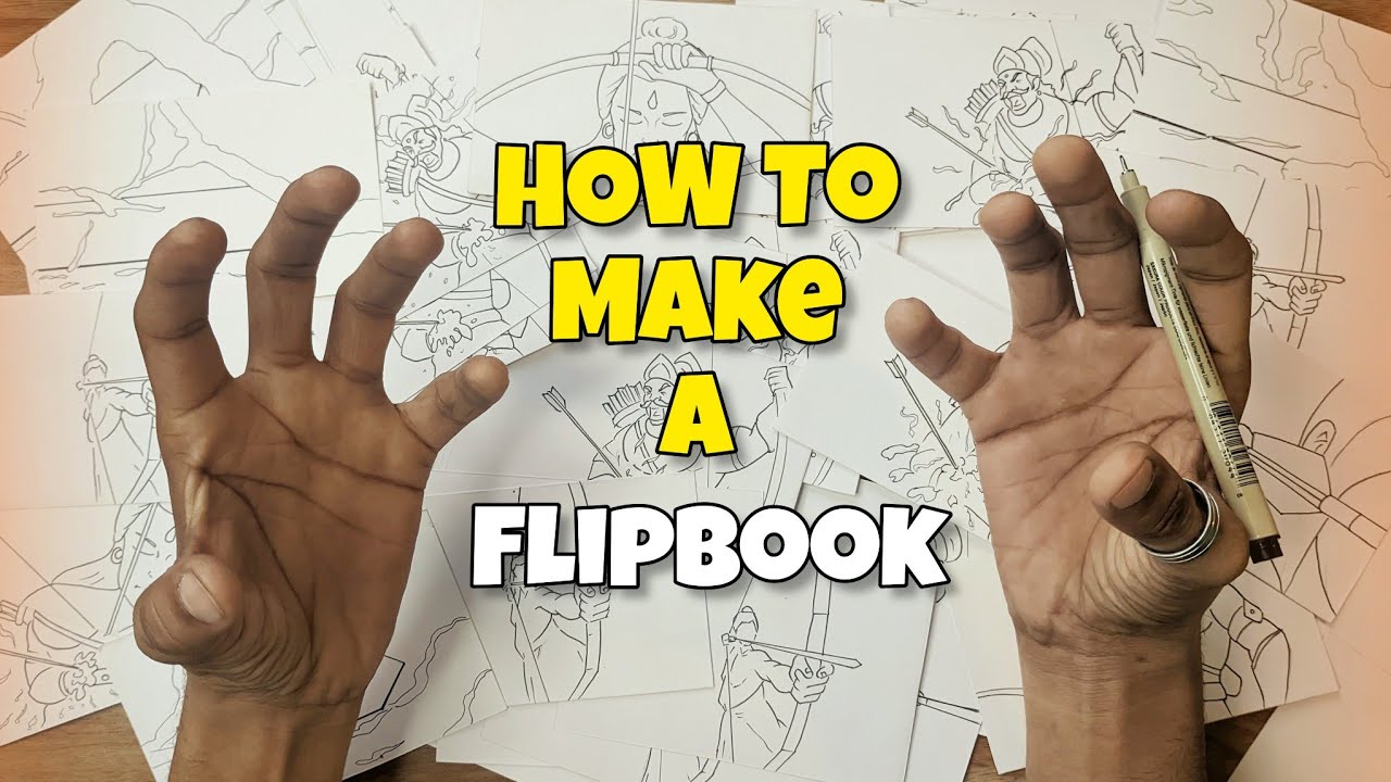 How to make a flip book for A4 paper. From scratch. #flipbook. 