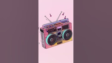 3D Boombox Animation in Blender Using Greasepencil