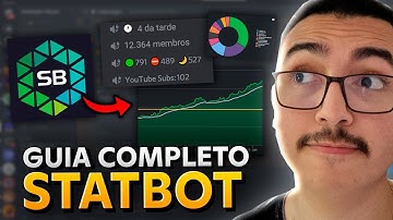 Como Usar STATBOT Completo no Discord - Gráficos, Níveis, Cargos, Contador de Membro e mais!