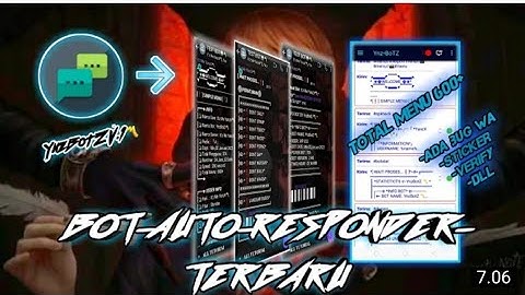 SC BOT WA || AUTO RESPONDER 500+ FITUR KEREN || TAMPILAN MENU KECE, ADA FITUR ART ✨