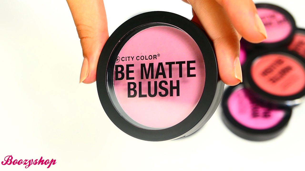 City Color Be Matte Blush Blackberry Swatch YouTube