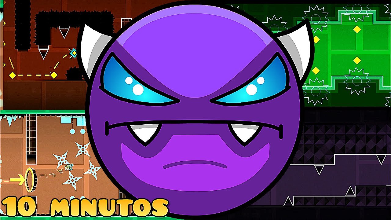 10 MINUTOS DE EASY DEMONS - Geometry Dash - YouTube