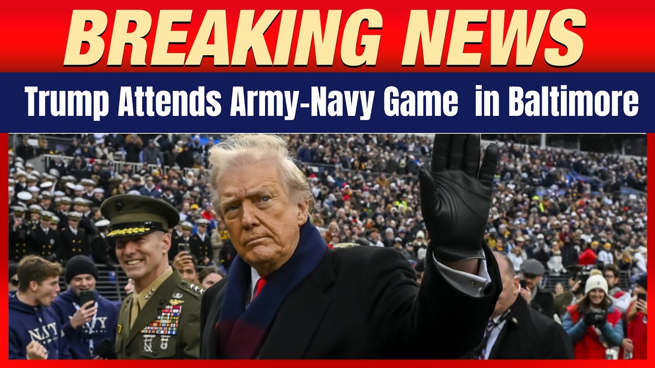 LIVE: President Donald Trump Attends Army–Navy Football Game in Baltimore 🇺🇸