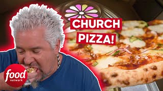 Guy Fieri Tries Pizza From A Church! | Diners, DriveIns & Dives