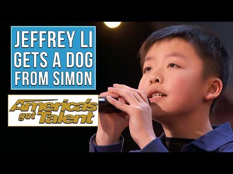 Jeffrey Li performs You Raise Me Up and Simon Cowell Promises Him a Dog | America&rsquo;s got talent 2018