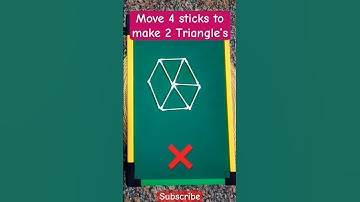 Matchstick triangle Puzzle 😎| Puzzles with Answer 😋 #shorts #puzzle