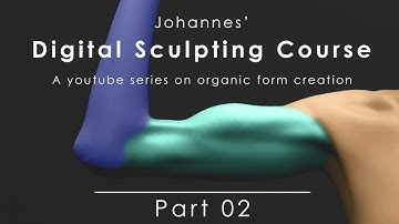 Zbrush Digital Sculpting Tutorial: Part 02 - Blocking the forms