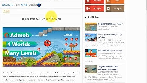 Code Source Free 2022 SUPER RED BALL WORLD