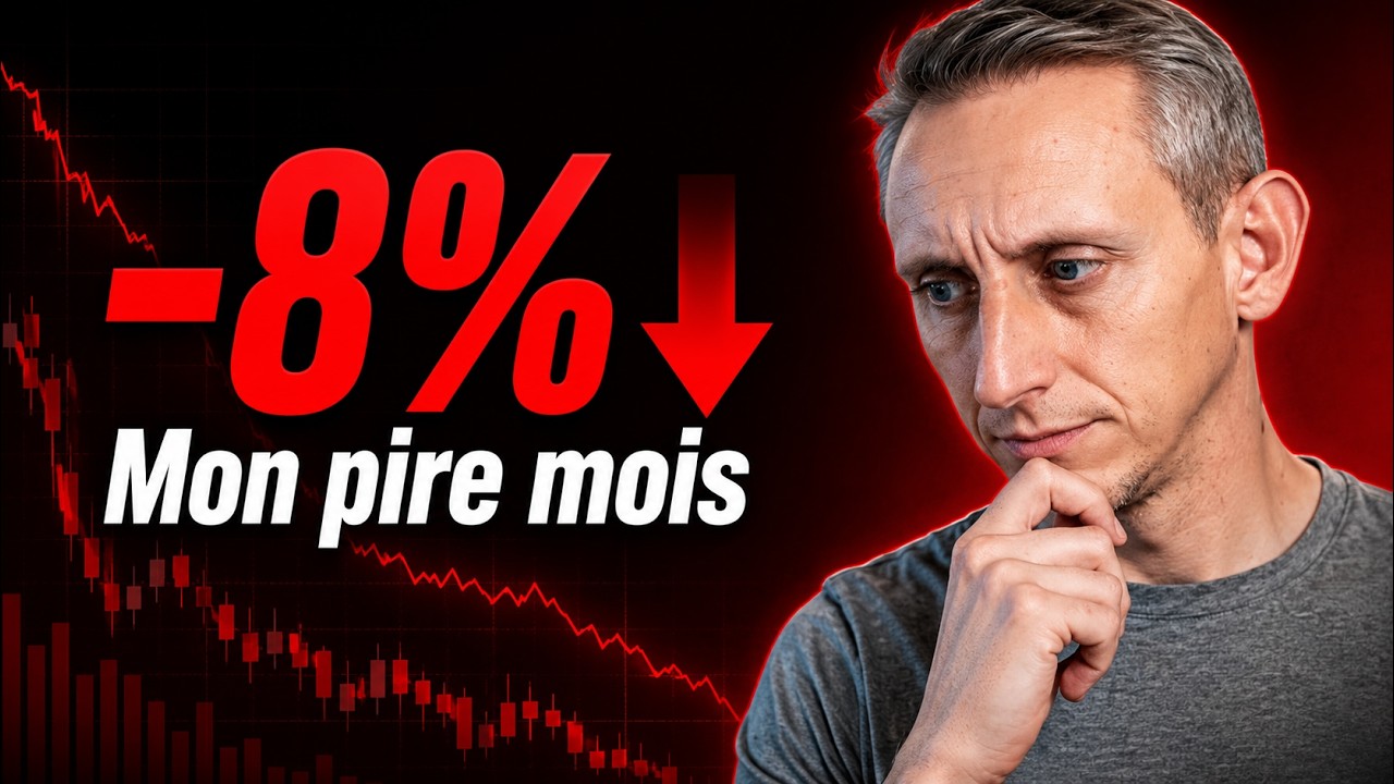 Mon pire mois depuis un an (-8%) | Suivi de mon PEA de 20'000€