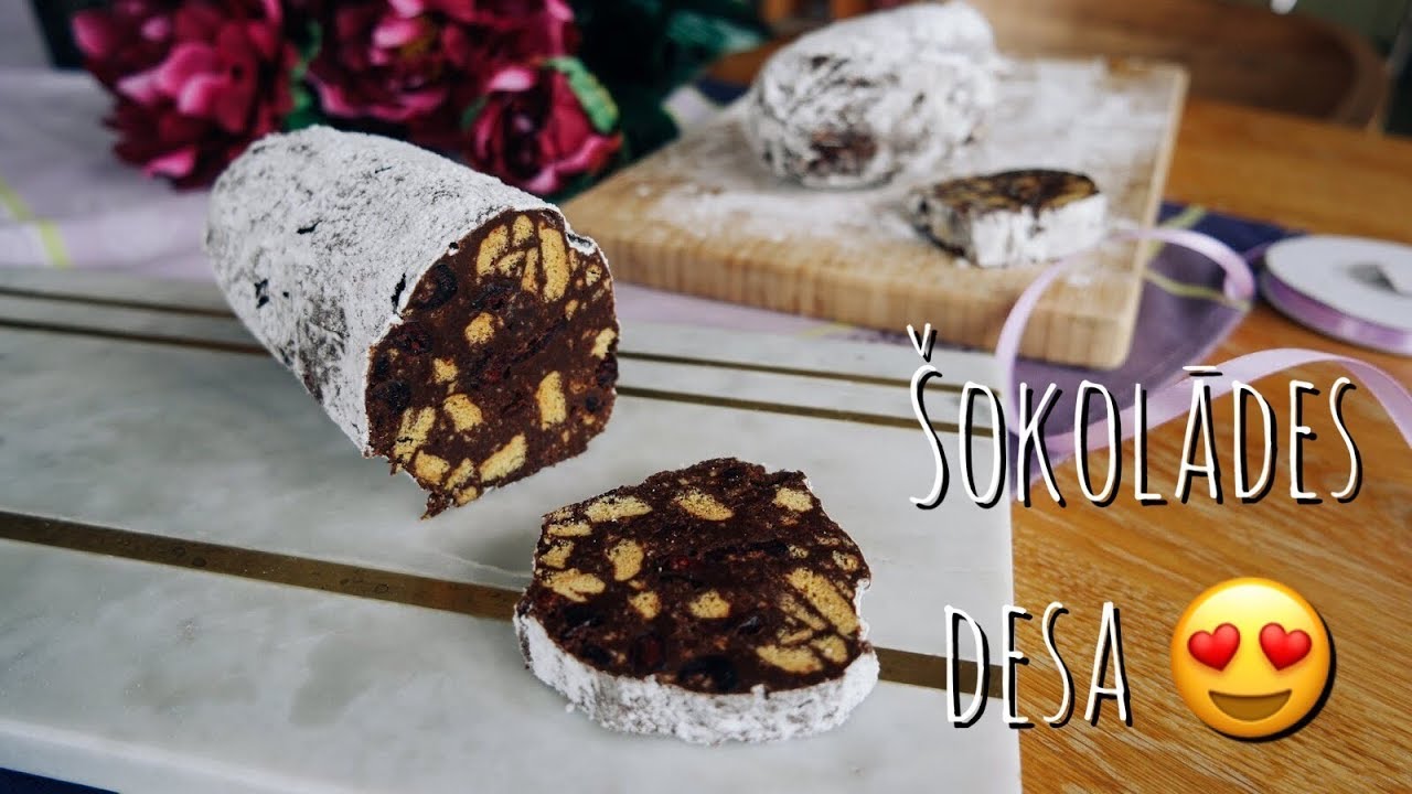 Kā pagatavot šokolādes desu jeb saldo bruneti - 2 dažādas receptes