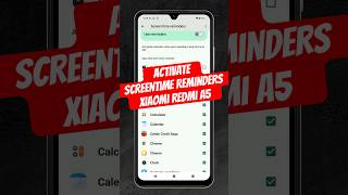 Turn ON/USE Screen Time Reminders on Xiaomi Redmi A5 (Android 15)