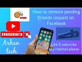 How to remove or cancel pending Friend request on facebook # FACEBOOK