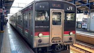 予讃線 7200系 普通高松行き 坂出駅到着