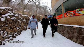 تسافط الثلوج شمال ايران Snow falls in northern Iran