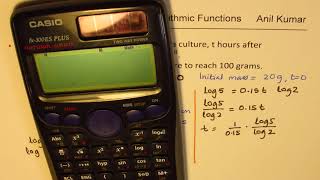 How to Find Time in Exponential Equations Using Logarithms - EDEXCEL - GCSE - SAT