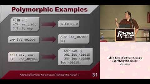 DEFCON 16: Advanced Software Armoring and Polymorphic Kung Fu