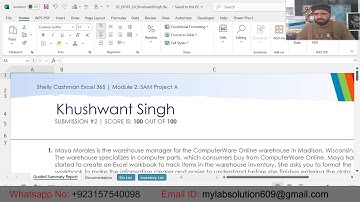 Shelly Cashman Excel 365 | Module 2: SAM Project A | ComputerWare Online | SC_EX365_2A