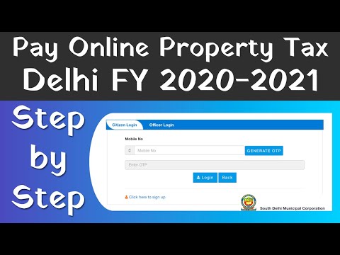 MCD Property Tax Online Payment in Delhi 2020 | How to Pay House Tax Online 2020 | SDMC Property Tax