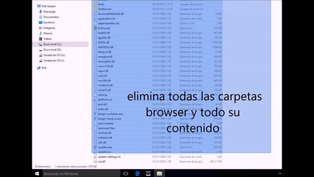 desinstalar tor browser en windows 10 - YouTube