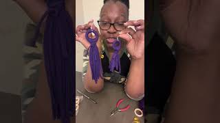 Super Duper lightweight, tassel earrings #TasselEarrings #FabricIdeaEarrings