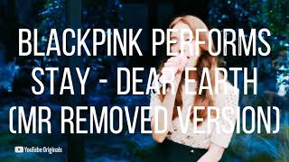 BLACKPINK PERFORMS STAY - Dear Earth (MR REMOVED VERSION)