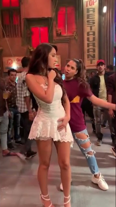 Nora fatehi shooting Hy Garmi song