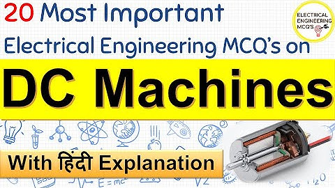 DC Machine 20 Most Important MCQ 🔴 | Important DC Motor MCQs  | Machines | With हिंदी Explanation