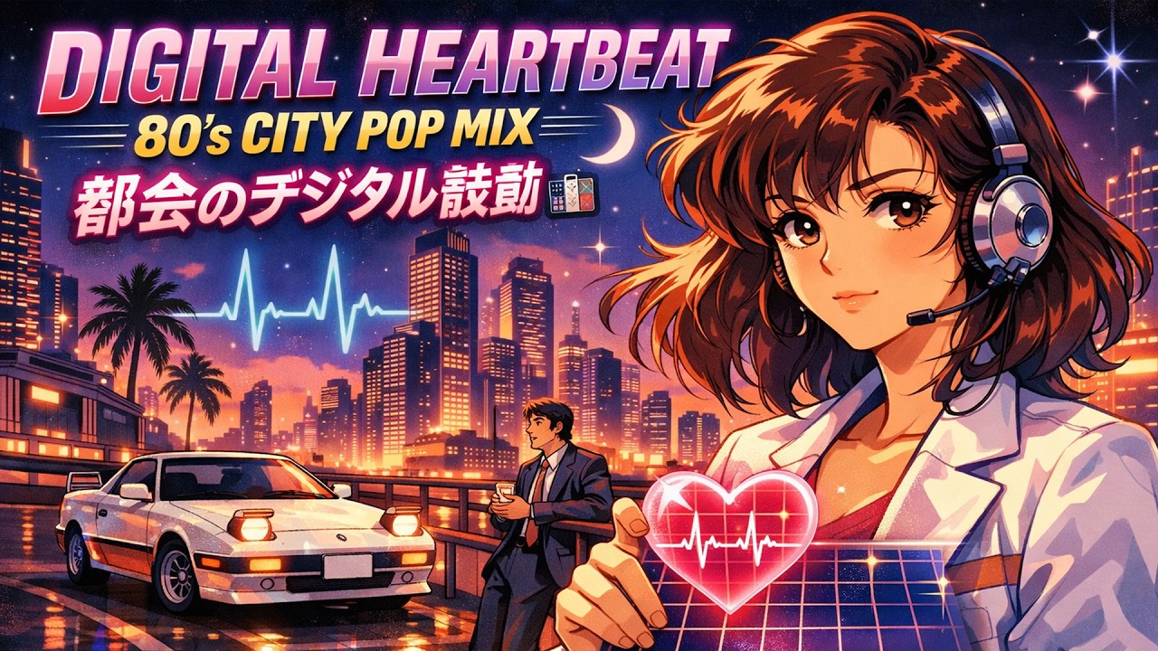 Digital Heartbeat - 86s Japanese City Pop - playlist 2 | 都会のデジタル鼓動 🏙️