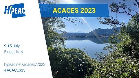Broadening computing horizons at ACACES 2023