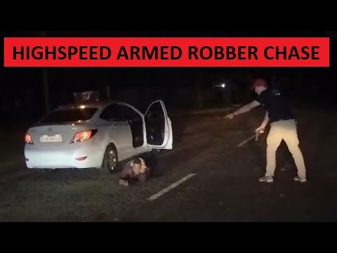 HIGH SPEED CHASE OF ARMED ROBBER