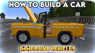 How to build a car with Immersive Vehicles Minecraft Tutorial