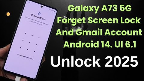 Samsung A73 Frp Bypass android 14