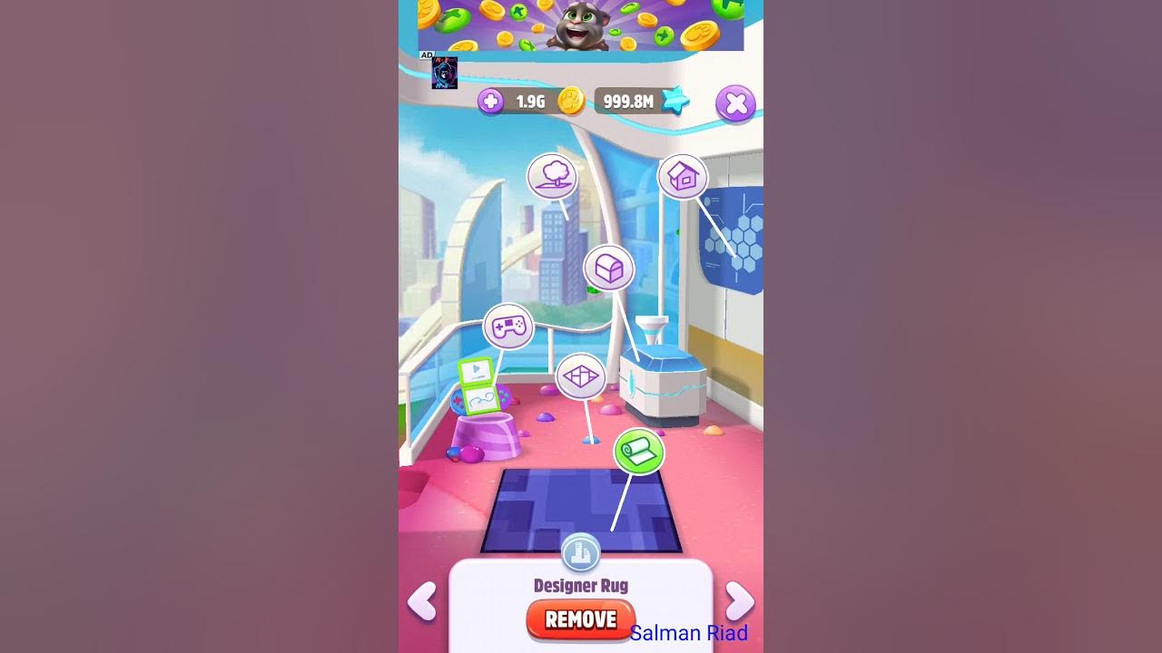 My talking tom 2 [Hacked version] mod unlimited money and diamond(2