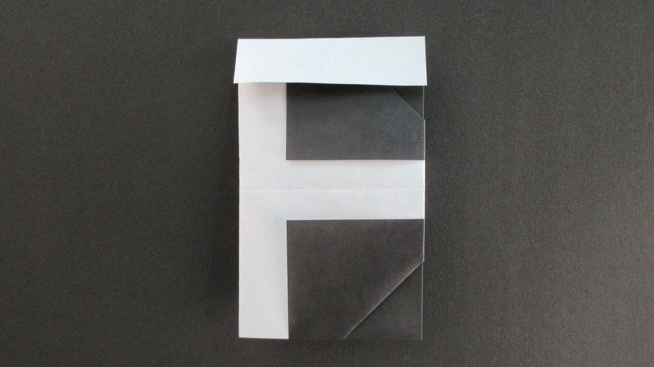 【折り紙】アルファベット F【origami】Alphabet F - YouTube