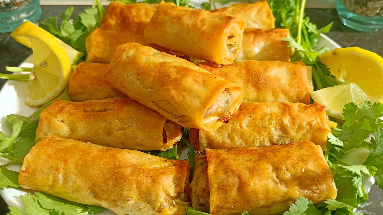 سيݣار بحشوة اقتصادية بدجاج وصوص بيشاميل 😋👌🏻بورقة منزلية 🤗سجلي الوصفة لرمضان 