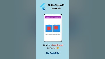 Flutter Overlap Trick in 10 Seconds! ⚡ Stack + Positioned