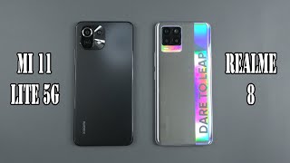 Xiaomi Mi 11 Lite 5G Vs Realme 8 Speedtest And Camera Comparison