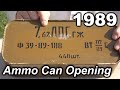 Opening Soviet Ammo Can from 1989