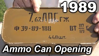 Opening Soviet AMMO CAN from 1989